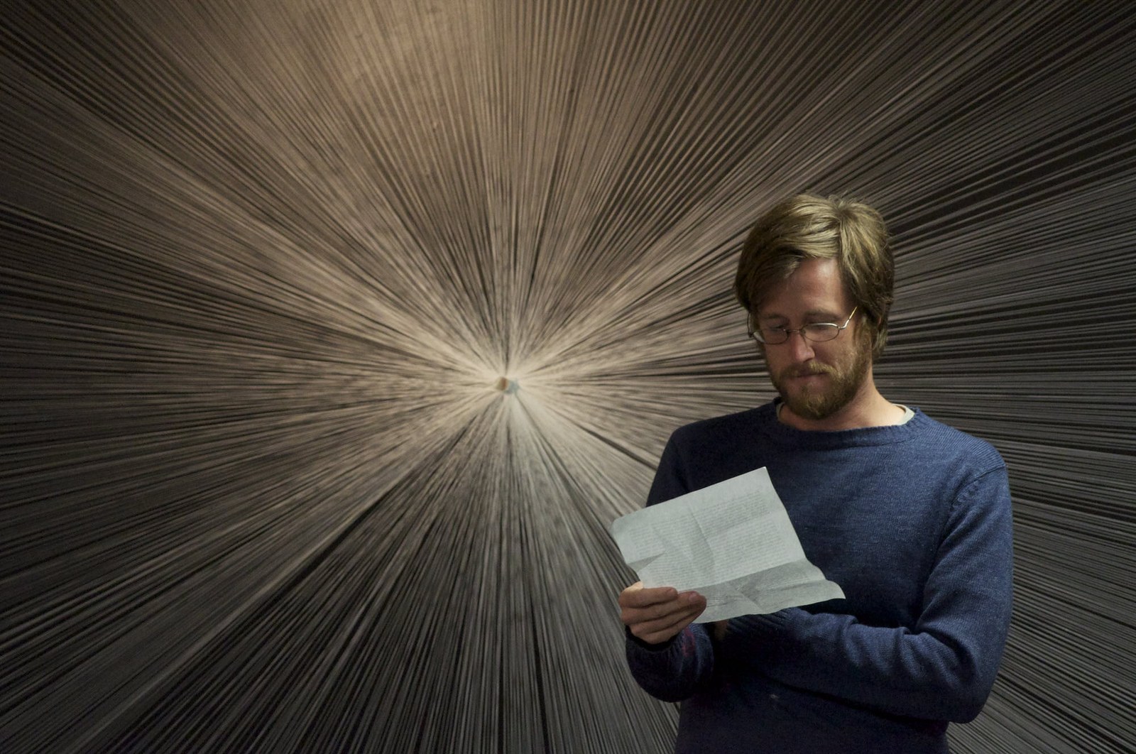 Colter Jacobsen reading at Poetry Night, Eye Against I, Eli Ridgway Gallery, 2010